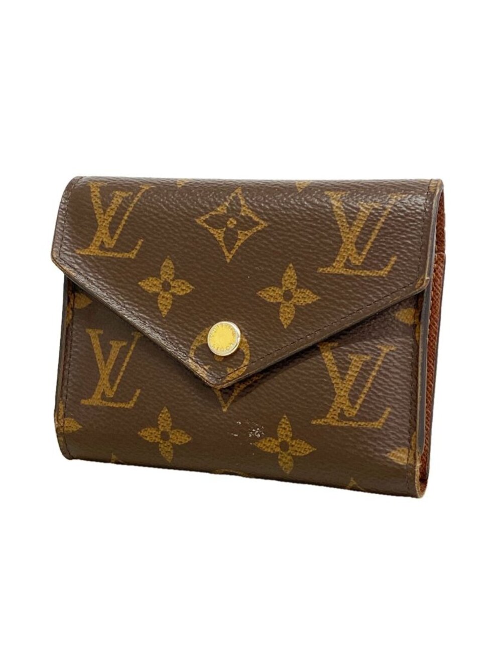 Louis Vuitton Trifold Wallet Monogram Portefeuille Victorine Brown